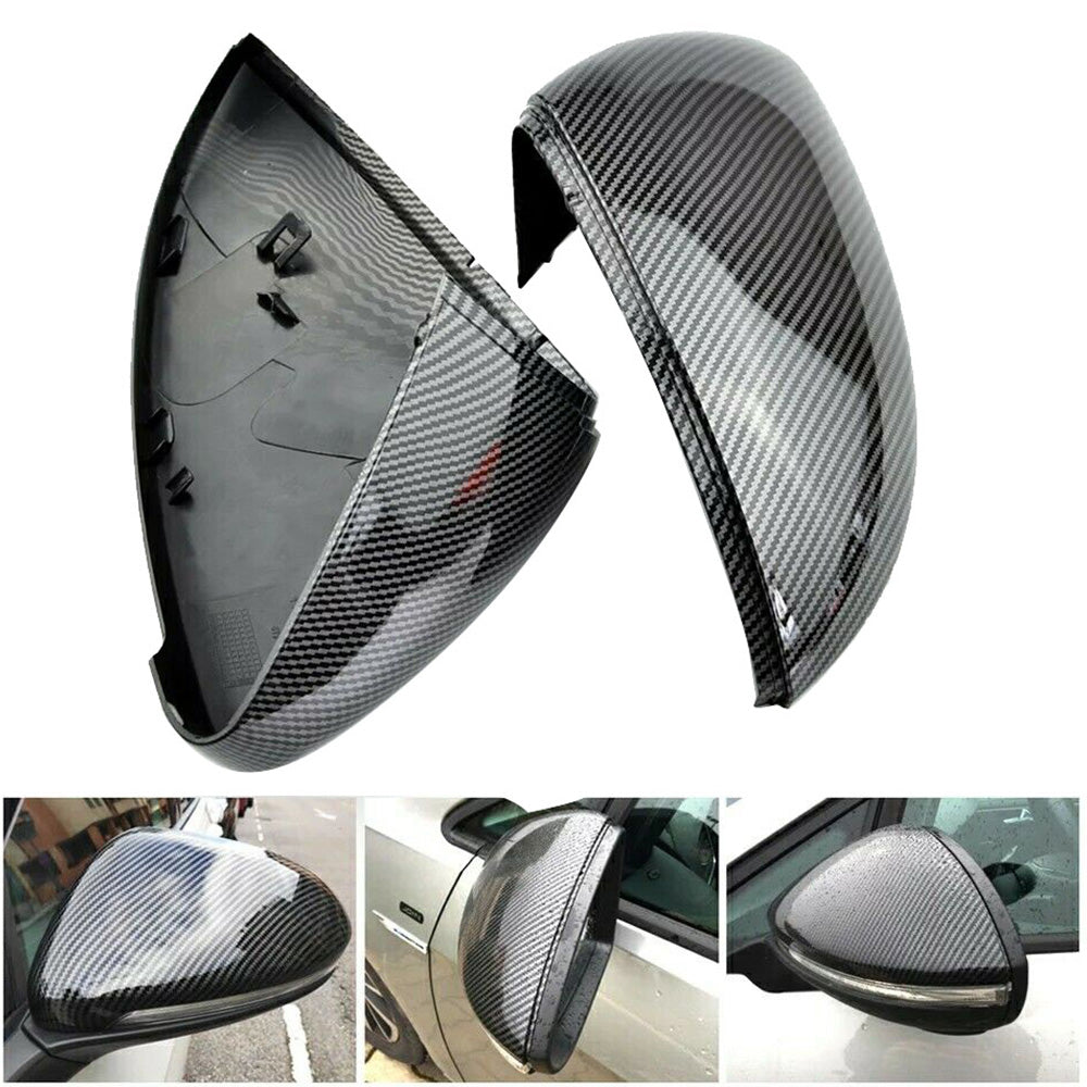 Carbon Fiber Mirror Caps Suitable For Volkswagen VW Golf MK7 MK7.5 TSI TDI GTI R