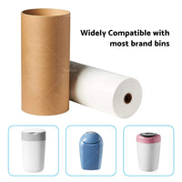 Nappy Bin Refill Kit 100 / 200 / 400m Suitable For Tommee Tippee Sangenic Refills