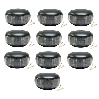 compare product 10pcs 2 LED Clearance Lights Side Marker Lamp Red Amber Trailer Truck 12V 24V