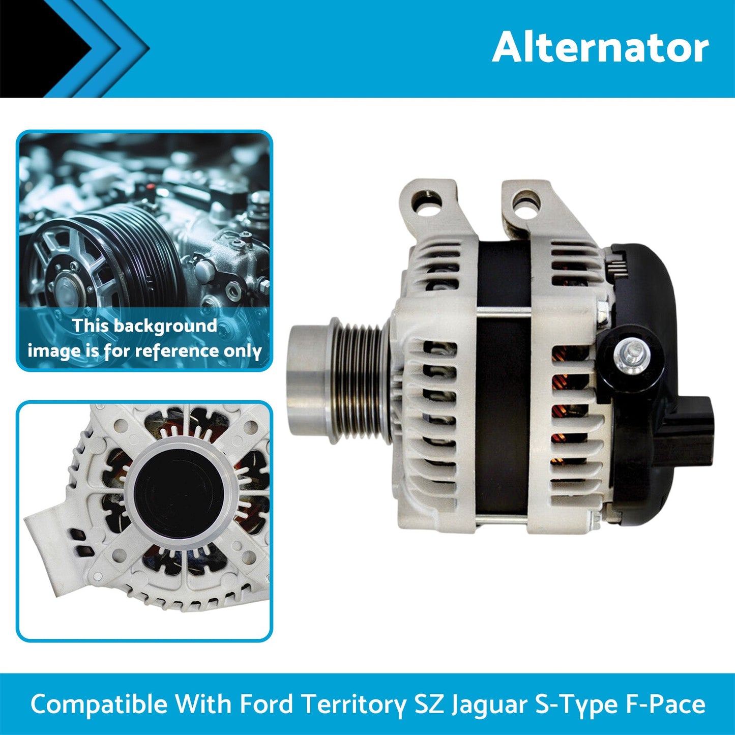 Alternator Suitable For Ford Territory SZ 2.7L 2011-2016 & Jaguar S-Type XF X250 2.7L AJD27 12V 150A 1042106120