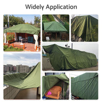 Heavy Duty Waterproof Canvas Tarp 3 Sizes Suitable For Outdoor Sun and Dust Protection