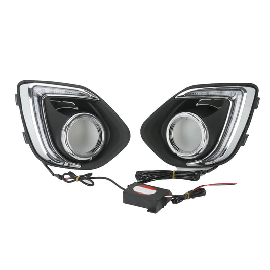Pair Front Fog Light Lamp LED 12V Suitable For Mitsubishi ASX Outlander 2013-15