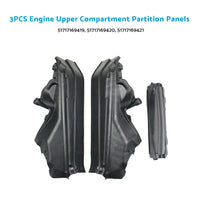 3x Engine Upper Compartment Partition Panels Suitable For BMW X5 E70 LCI / X6 E71 / E72 HYB