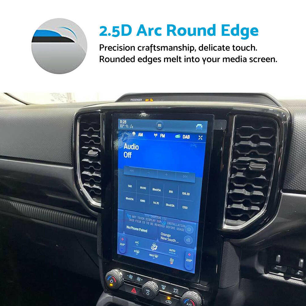 10.1in Car Screen Protector Tempered Glass Suitable For Ford Ranger XL XLS XLT