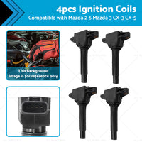{{ 4x Ignition Coil Suitable for Mazda 2 6 Mazda 3 SP20 SP25 CX-3 CX-5 CX-9 }} - Buy Car Parts Online at {{ Kaka Auto Parts }}.