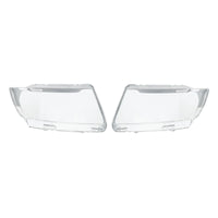 Pair of Left & Right Headlight Lens Covers Replacement Suitable For Jeep Grand Cherokee 2011-2013