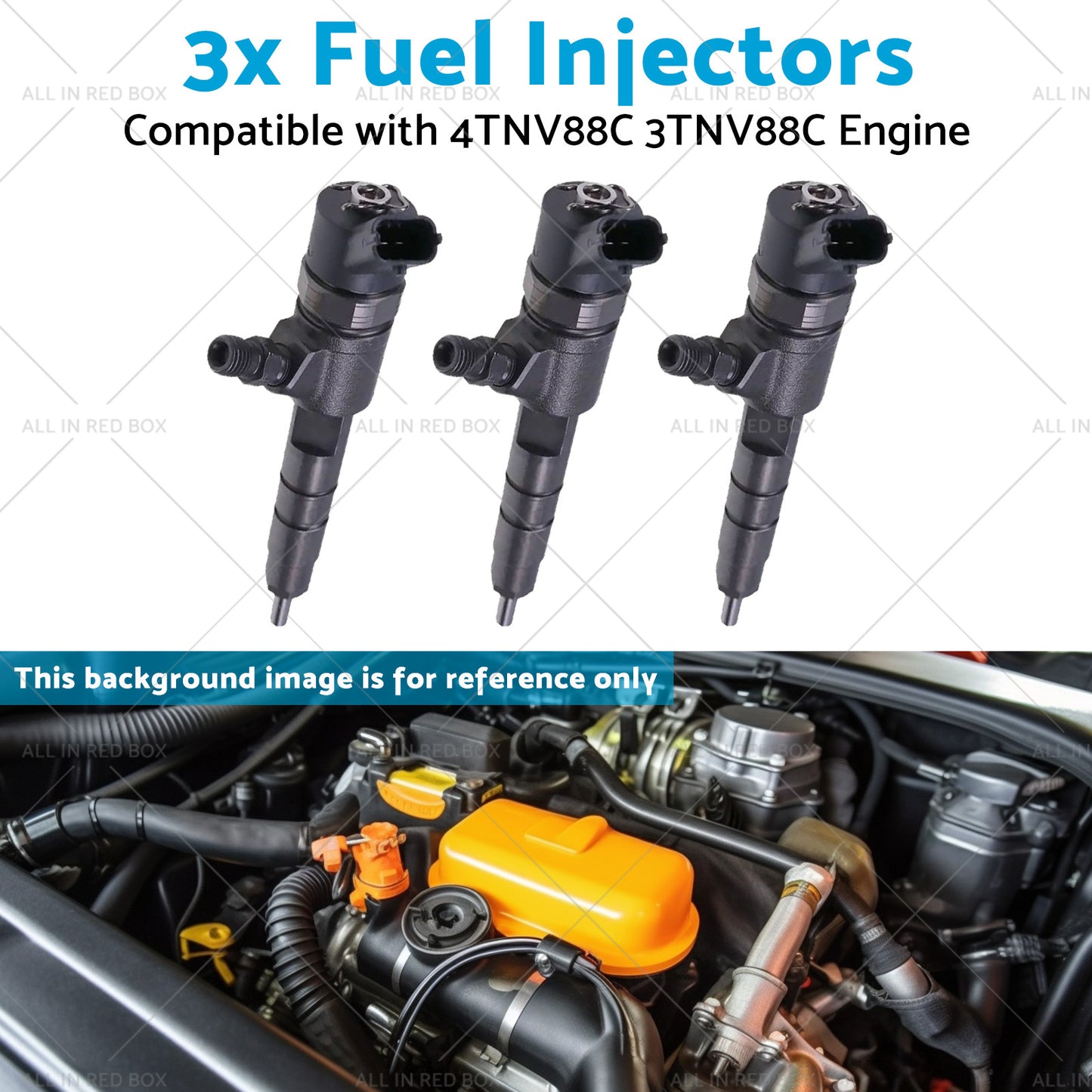 {{ 3x Fuel Injectors Suitable for 4TNV88C 3TNV88C Engine 129A00-53100 0445110463 }} - Buy Car Parts Online at {{ Kaka Auto Parts }}.