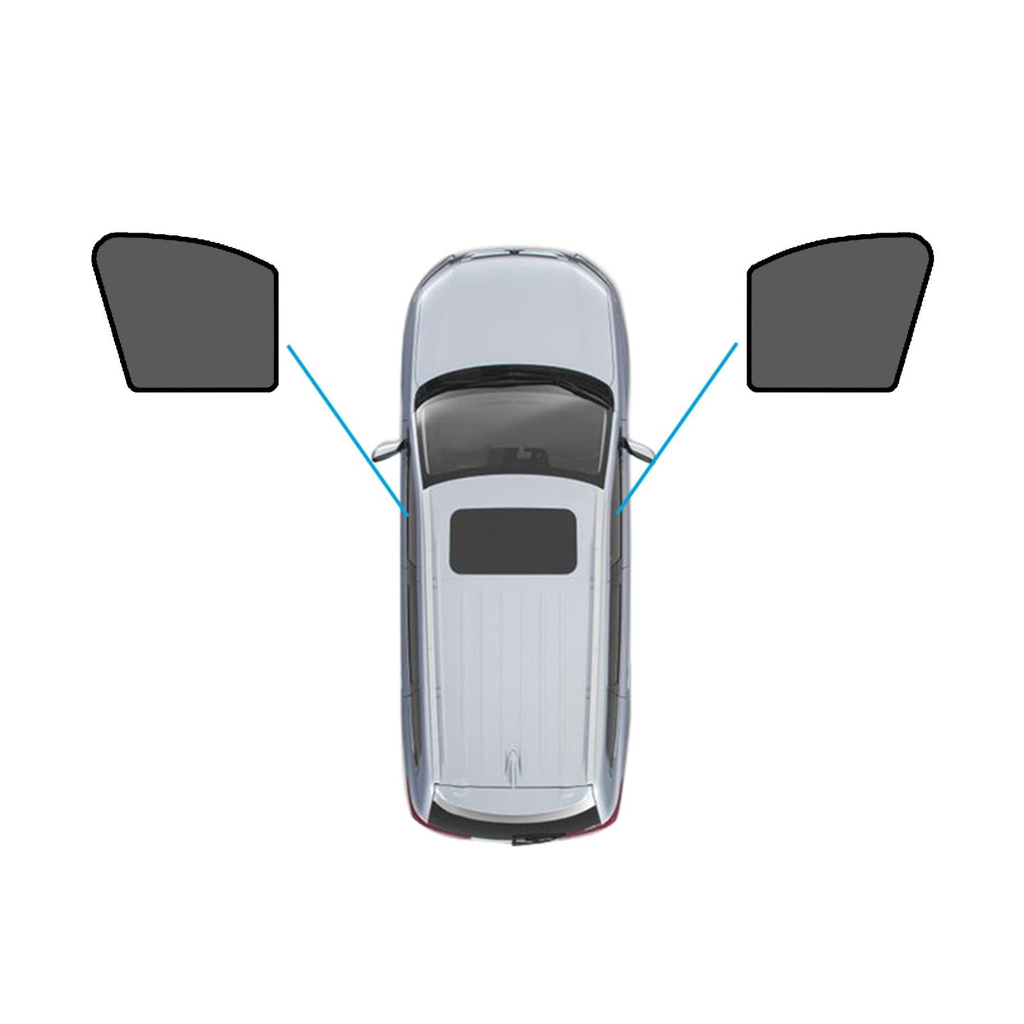 {{ Magnetic Mesh Sun Blind Shades Suitable for Volvo XC90 2015-Current On Front/Rear }} - Buy Car Parts Online at {{ Kaka Auto Parts }}.