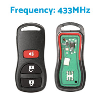 Remote Flip Car Key Suitable for Nissan X-Trail T30 2002-2007 433MHz Replacement