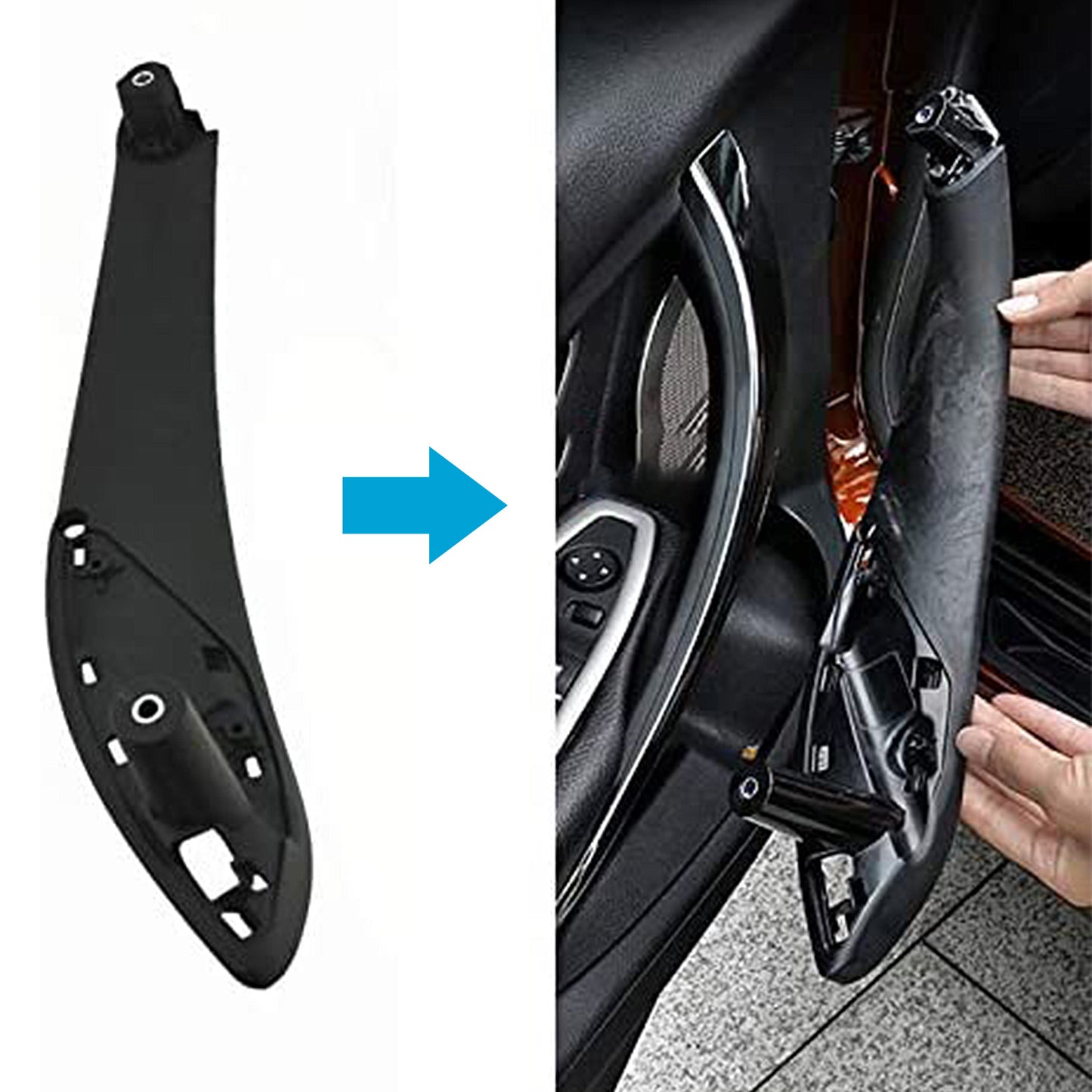 1 Pair Front Door Handle Pull Trim Covers Suitable For BMW 3 Series / 4 Series F30 / F34 / F35