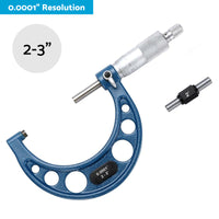 Outside Micrometer Set 0-4 inch With Calibration Standards and Wrench Accuracy Tool