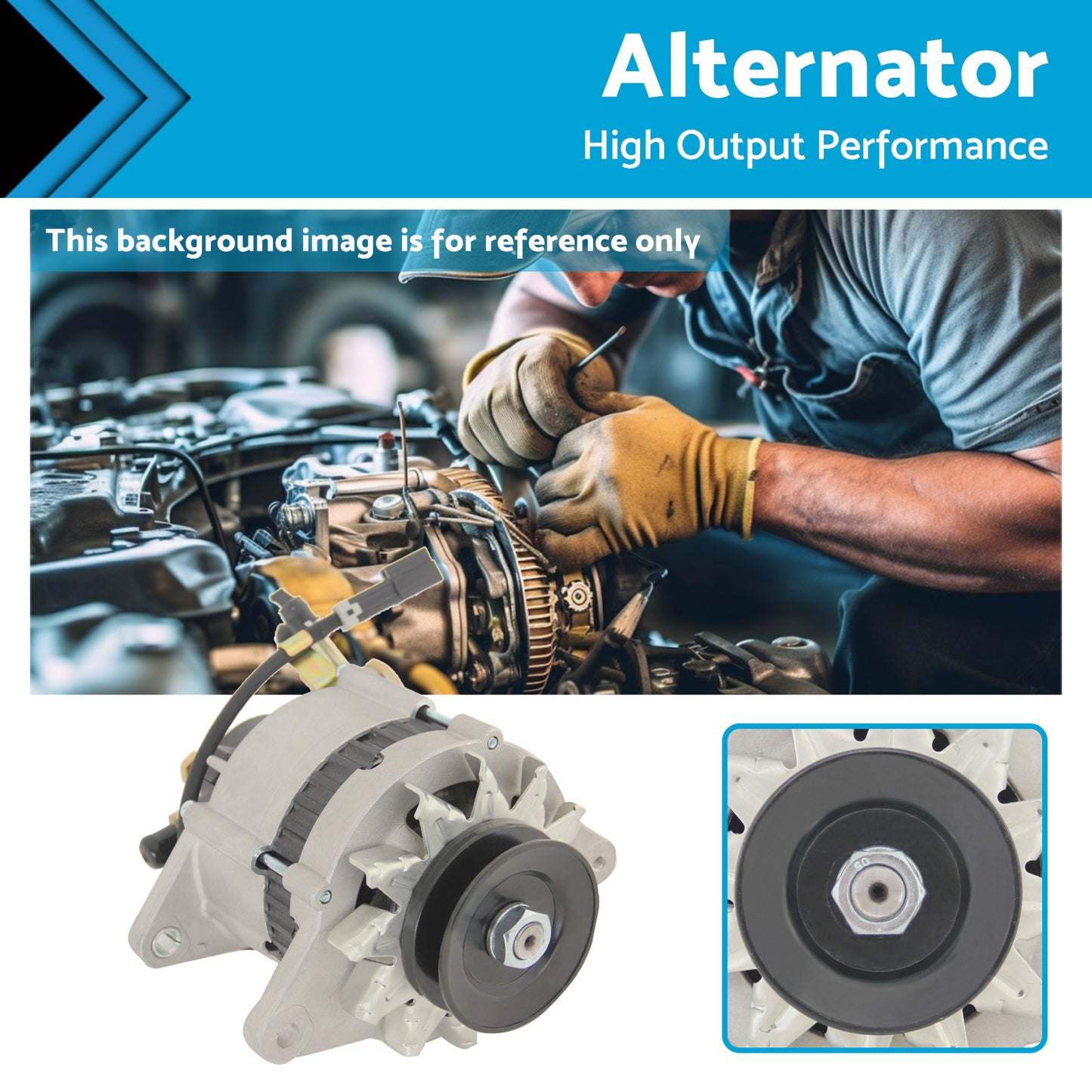 {{ Alternator Suitable for Holden Jackaroo Rodeo Diesel 4JA1 4JB1 4JB1-T 4JG1 4JG2 }} - Buy Car Parts Online at {{ Kaka Auto Parts }}.