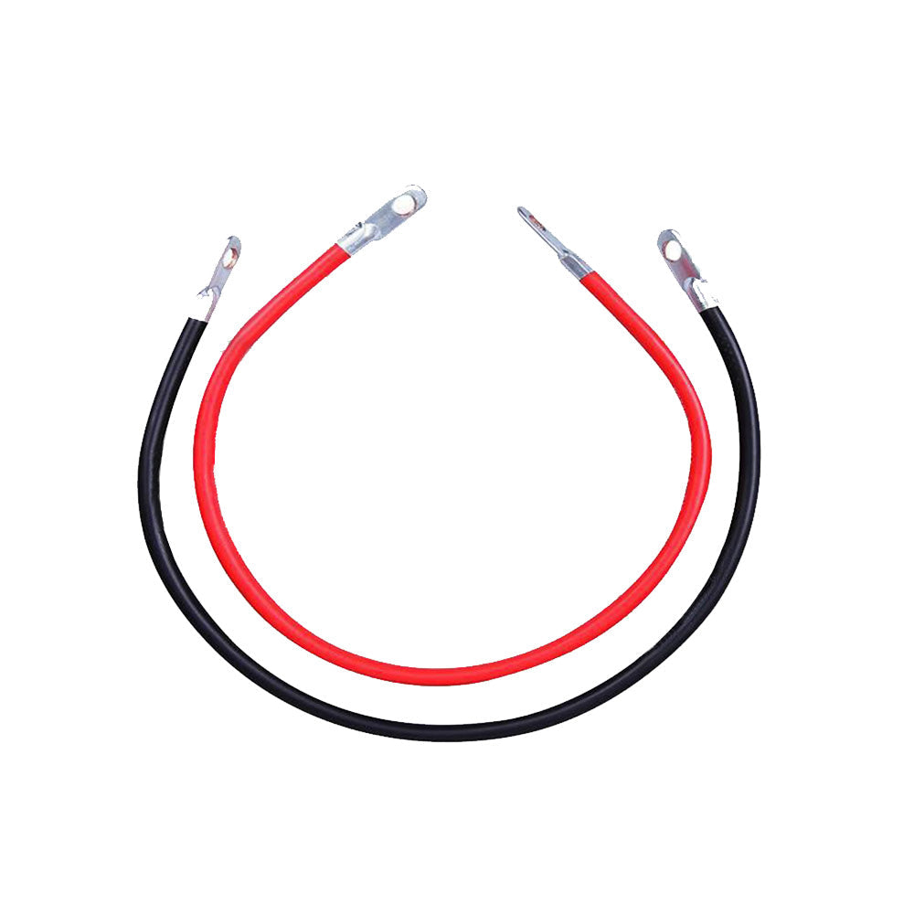 30cm Battery Joiner Connector Lead DC Wire 100A 12V 24V Cable with Lugs Red & Black