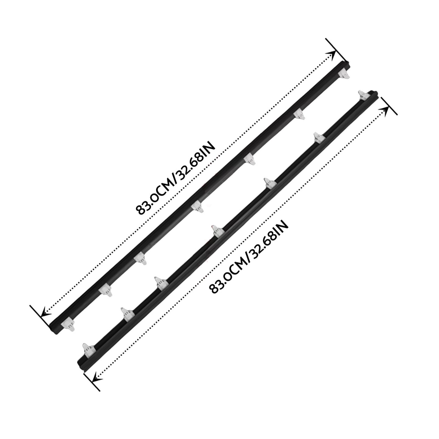 {{ 2x Front Outer Door Weatherstrips Suitable For LandCruiser 70 75 78 79 Series }} - Buy Car Parts Online at {{ Kaka Auto Parts }}.