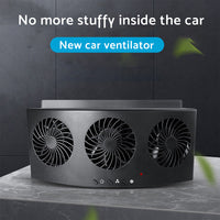 Car Exhaust Window Fan Cooler Air Vent Suitable For Vehicle Cooling with 3 Adjustable Heads