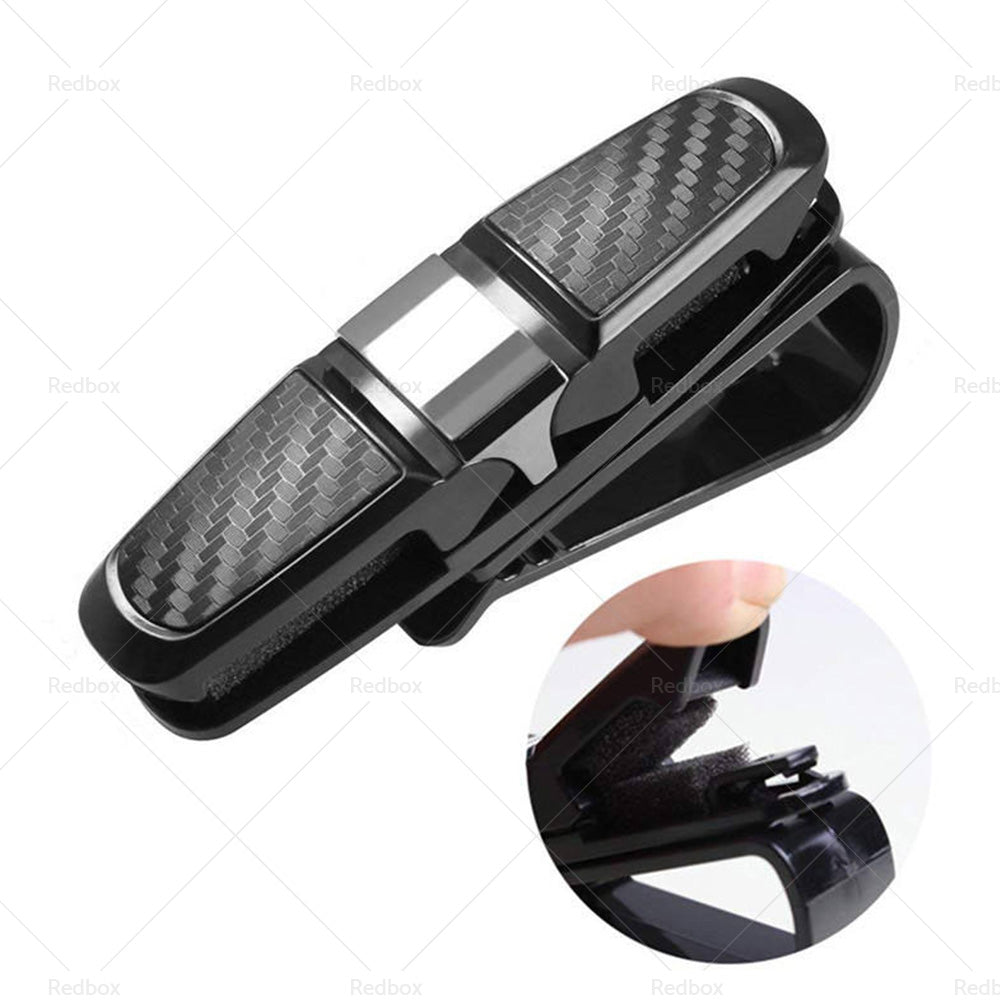 {{ 2pcs Car Glasses Holder Clip Case Sunglasses Eyeglasses Ticket Card Clip Holder }} - Buy Car Parts Online at {{ Kaka Auto Parts }}.