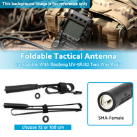 {{ Foldable Tactical Antenna SMA-Female Suitable For Baofeng UV-5R/82 Two Way Radio }} - Buy Car Parts Online at {{ Kaka Auto Parts }}.