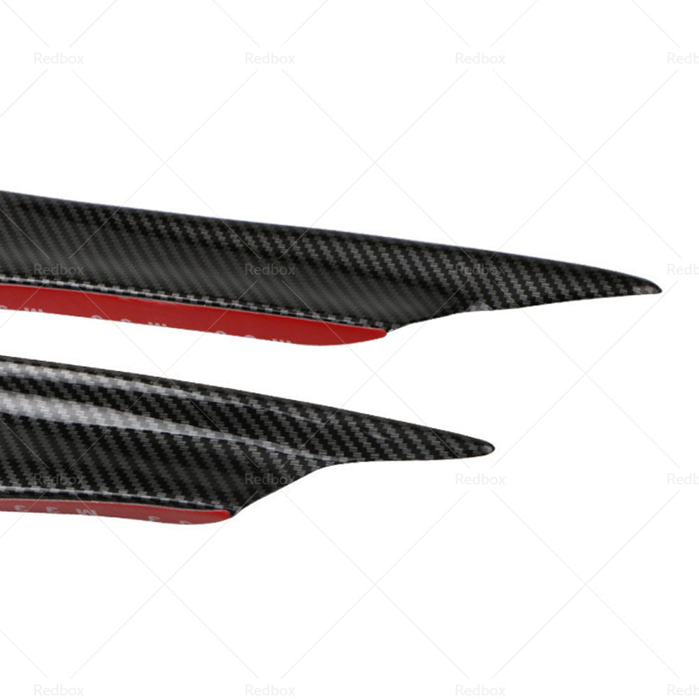 {{ 4x Carbon Fiber Car Bumper Fin Canard Splitter Diffuser Valence Spoiler Lip }} - Buy Car Parts Online at {{ Kaka Auto Parts }}.