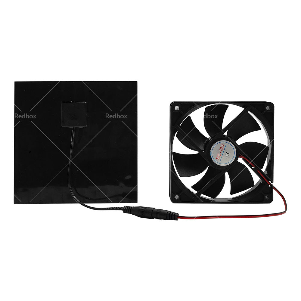 {{ 20W Solar Panel Powered Fan Mini Ventilator For Greenhouse Pet or Dog Chicken House }} - Buy Car Parts Online at {{ Kaka Auto Parts }}.