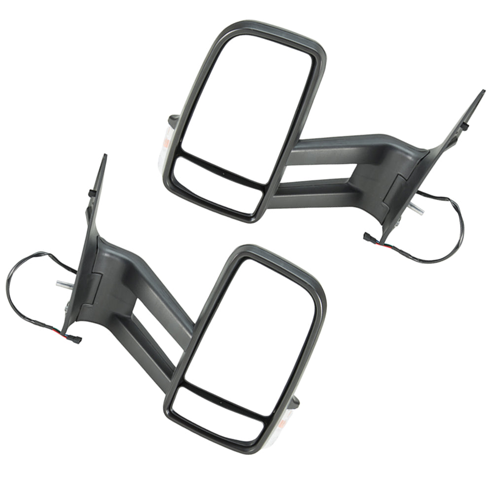 Pair Long Arm Door Mirrors Manual Fold Suitable for Mercedes-Benz Sprinter 2006–2018
