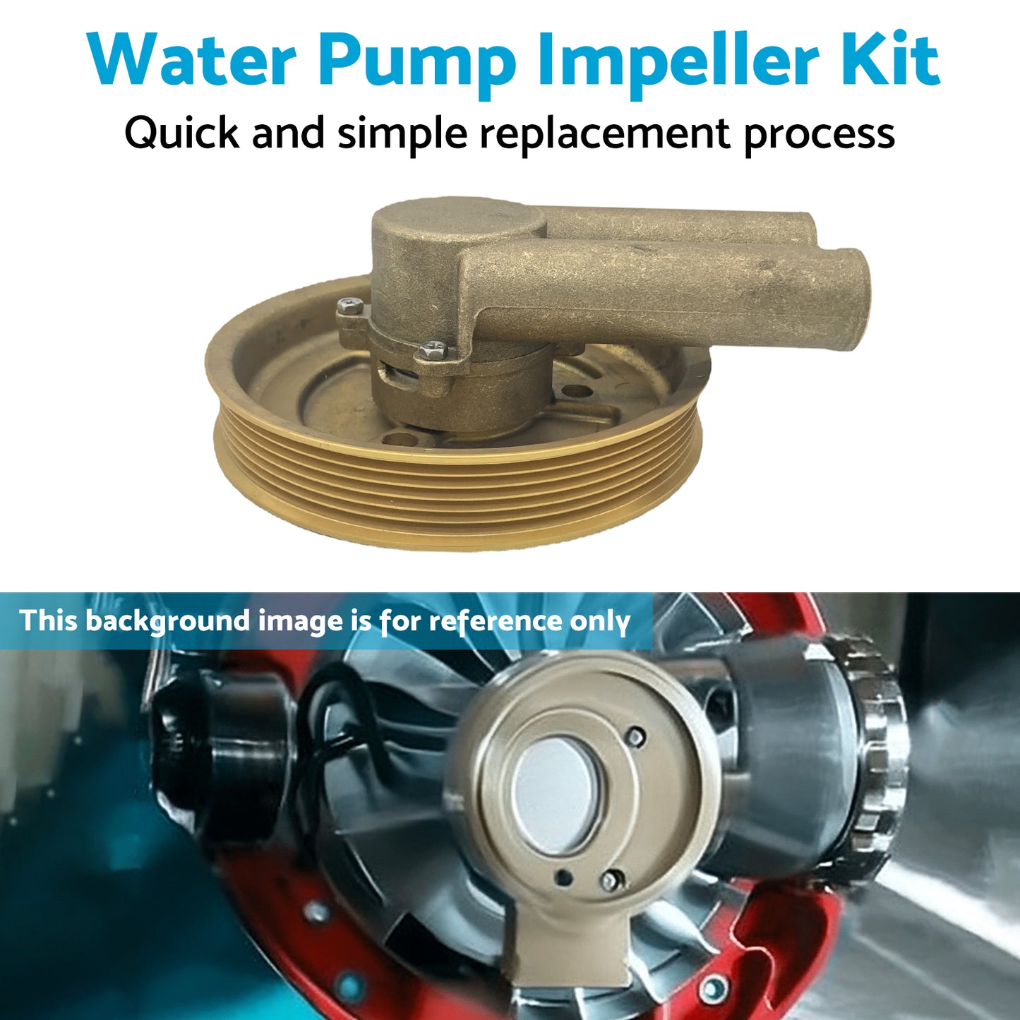 {{ Raw Water Sea Impeller Pump Suitable For Volvo Penta 4.3L 5.0L 5.7L 21214599 }} - Buy Car Parts Online at {{ Kaka Auto Parts }}.