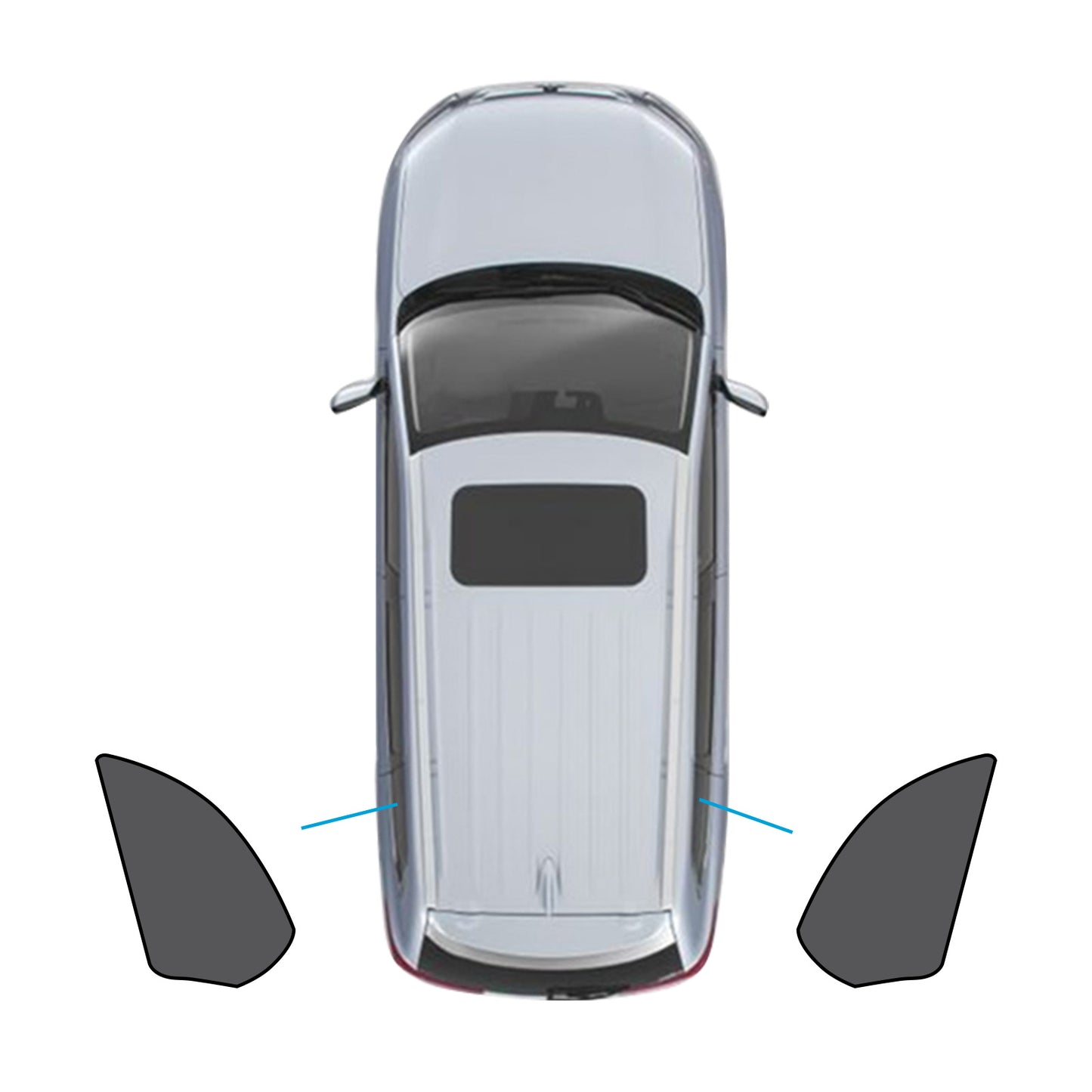 Car Window Sun Shade Magnetic Mesh Blind Suitable For BMW X5 E70 2006-2013