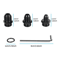 Inline 100 Micron Fuel Filter Bracket 6AN 8AN 10AN Adapter Universal 50mm