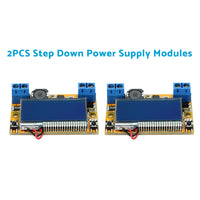 DC-DC Adjustable Buck Converter Step-Down Power Supply Module with LCD and Protective Shell