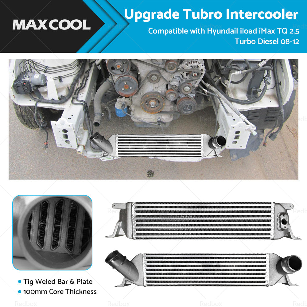 {{ Upgraded Intercooler Fit HyundaiI iload iMax TQ 2. 5 Turbo Diesel 2008-2012 100MM }} - Buy Car Parts Online at {{ Kaka Auto Parts }}.