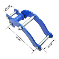 2x Rear Leaf Spring Extended 2 Inch Height Shackles Suitable For Isuzu Holden Rodeo