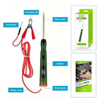 compare product Auto Car Circuit Tester Pen Probe Light Tool 6V 12V 24V Circuit Voltage Measure