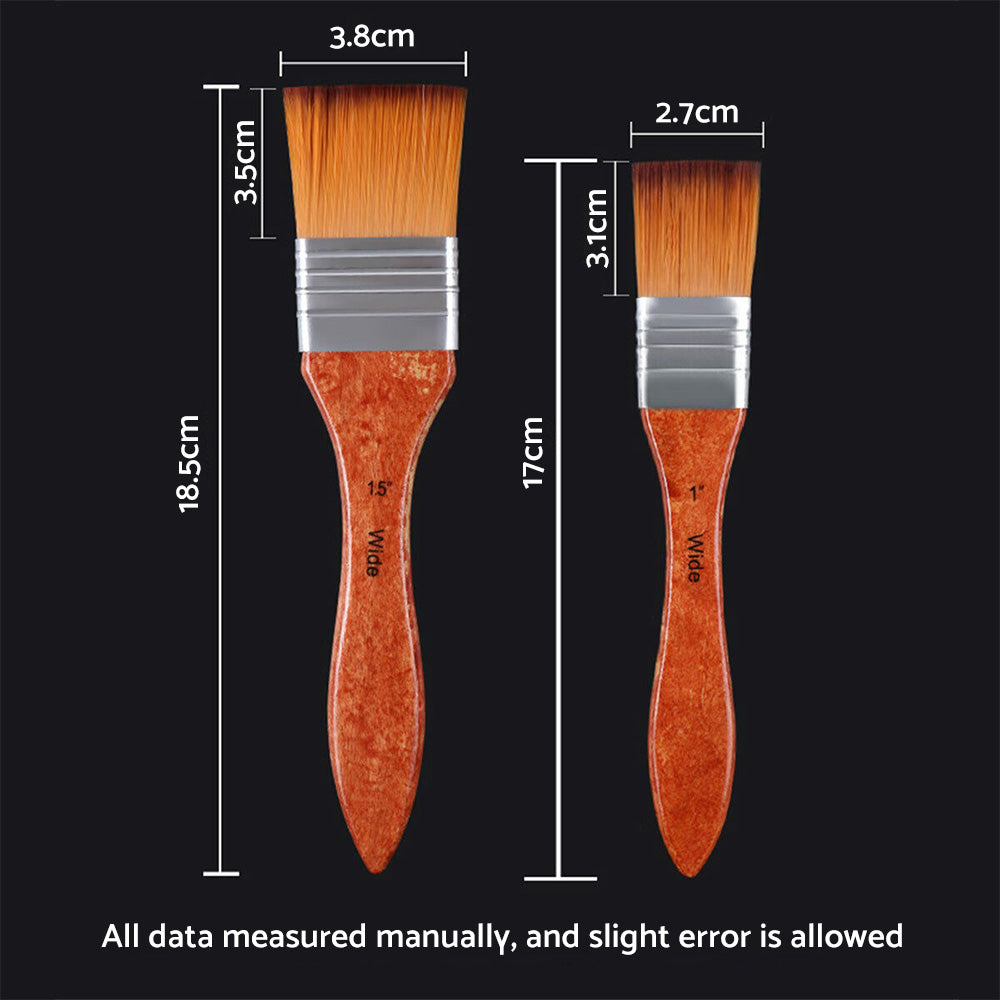 25 Pcs Artist Paint Brushes Watercolour Acrylic Oil Painting Brush With Case Set