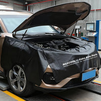 3x PU Leather Magnetic Fender Cover for All Car Models Scratch Protection Mat