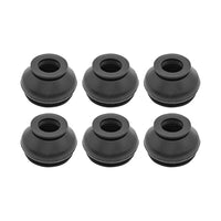 6x Universal Black Rubber Ball Joint Dust Boot Cover Tie Rod End Set Suitable For Vehicle Suspension Systems
