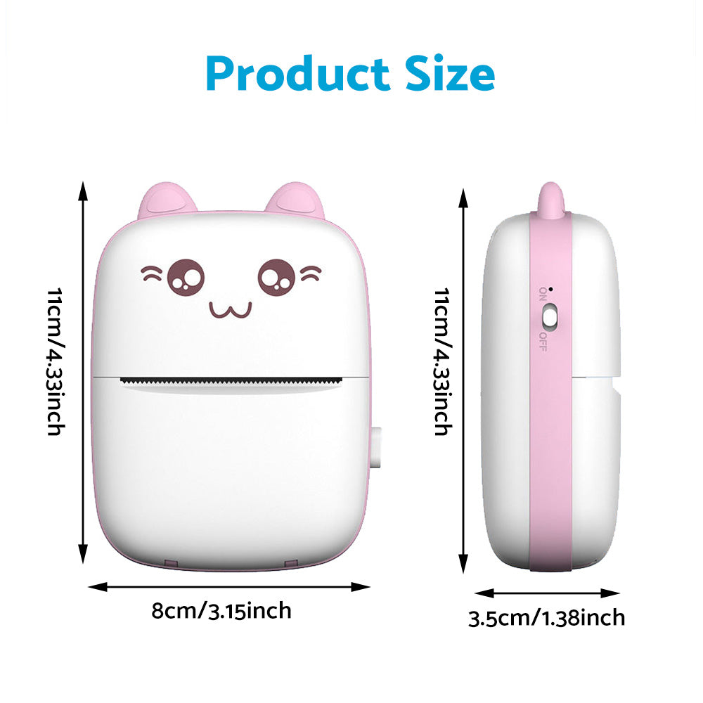 Pocket Thermal Printer Mini Bluetooth Label & Photo Printing Machine Suitable For Mobile Phone