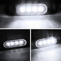 White 4LED Clearance Side Marker Light Suitable For Truck, Trailer & Caravan