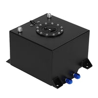 20 Gallon 80 Litre Black Aluminum Fuel Cell With Sending Unit Suitable For Universal Automotive Applications
