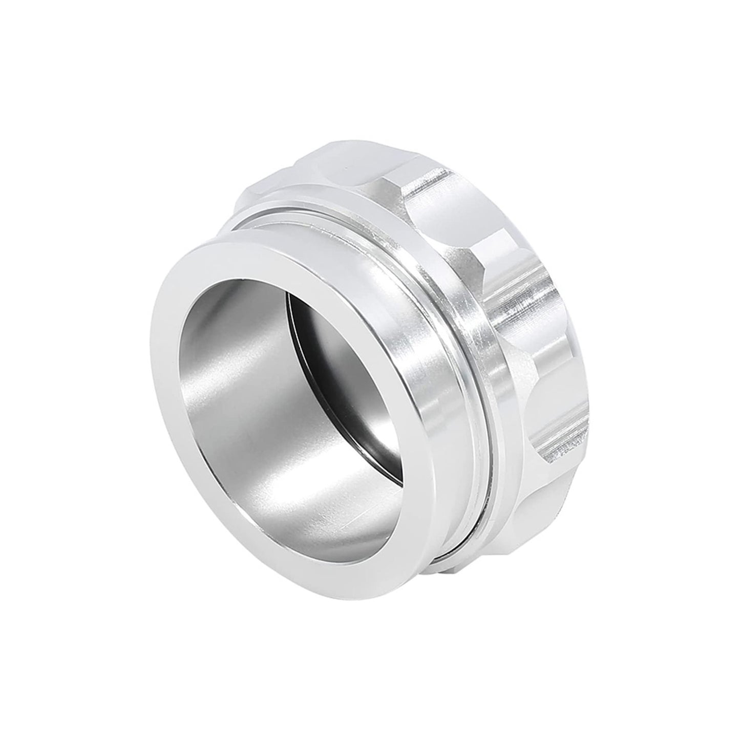 2in Aluminium Alloy Weld-On Filler Neck And Cap Suitable For Oil Fuel Water Tank Silver