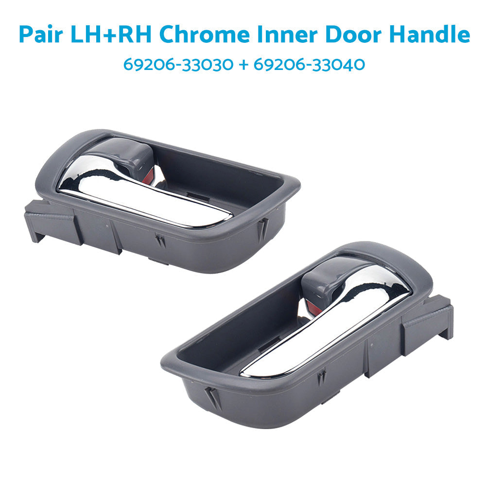 Pair LH & RH Inner Door Handle Chrome Suitable For Toyota Camry CV36 2002-2006 Front or Rear