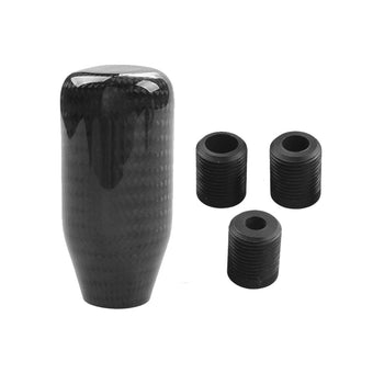 compare product 100% Real Carbon Fiber Universal Car Gear Shift Knob with Adapter Black
