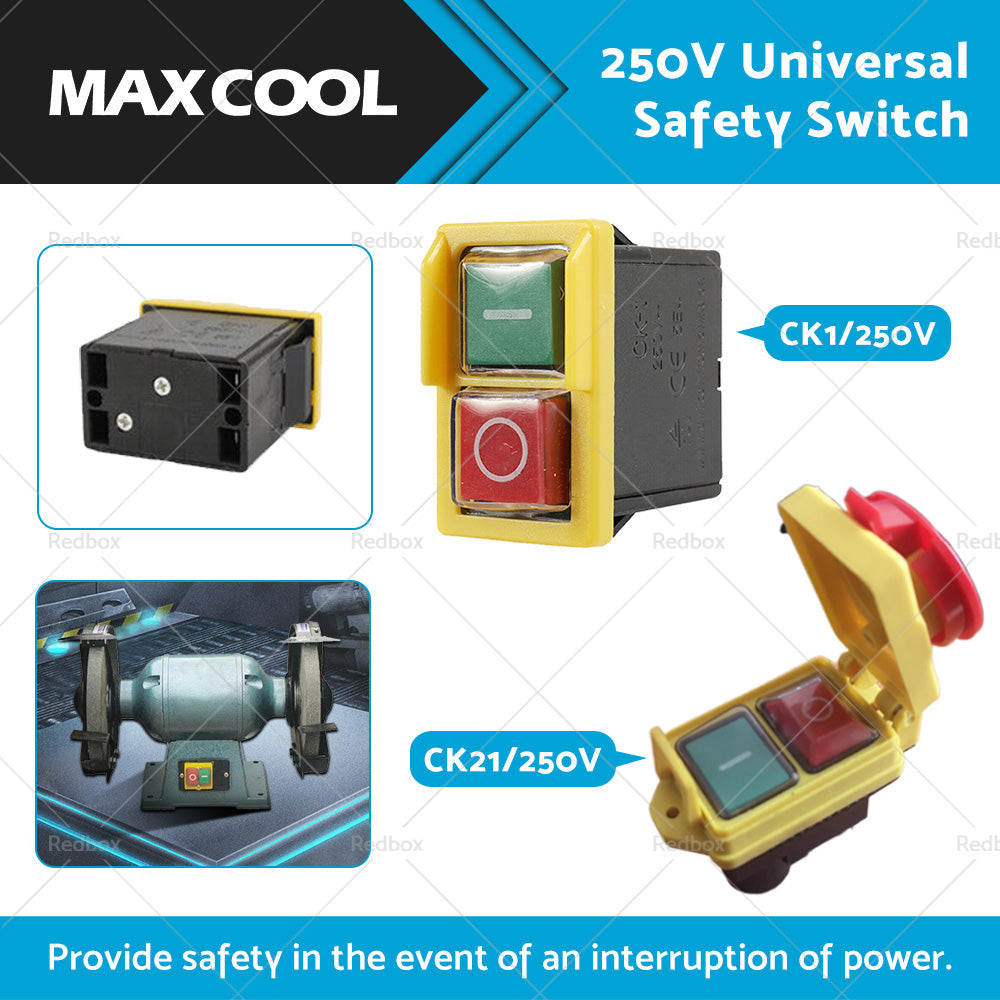{{ 250V Universal Safety Emergency Switch Waterproof Dustproof Switch CK1 or CK21D }} - Buy Car Parts Online at {{ Kaka Auto Parts }}.