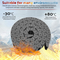 {{ 10mmX20mm 1Meter Drag Chain Cable Carrier Open Type with End Connectors Plastic }} - Buy Car Parts Online at {{ Kaka Auto Parts }}.