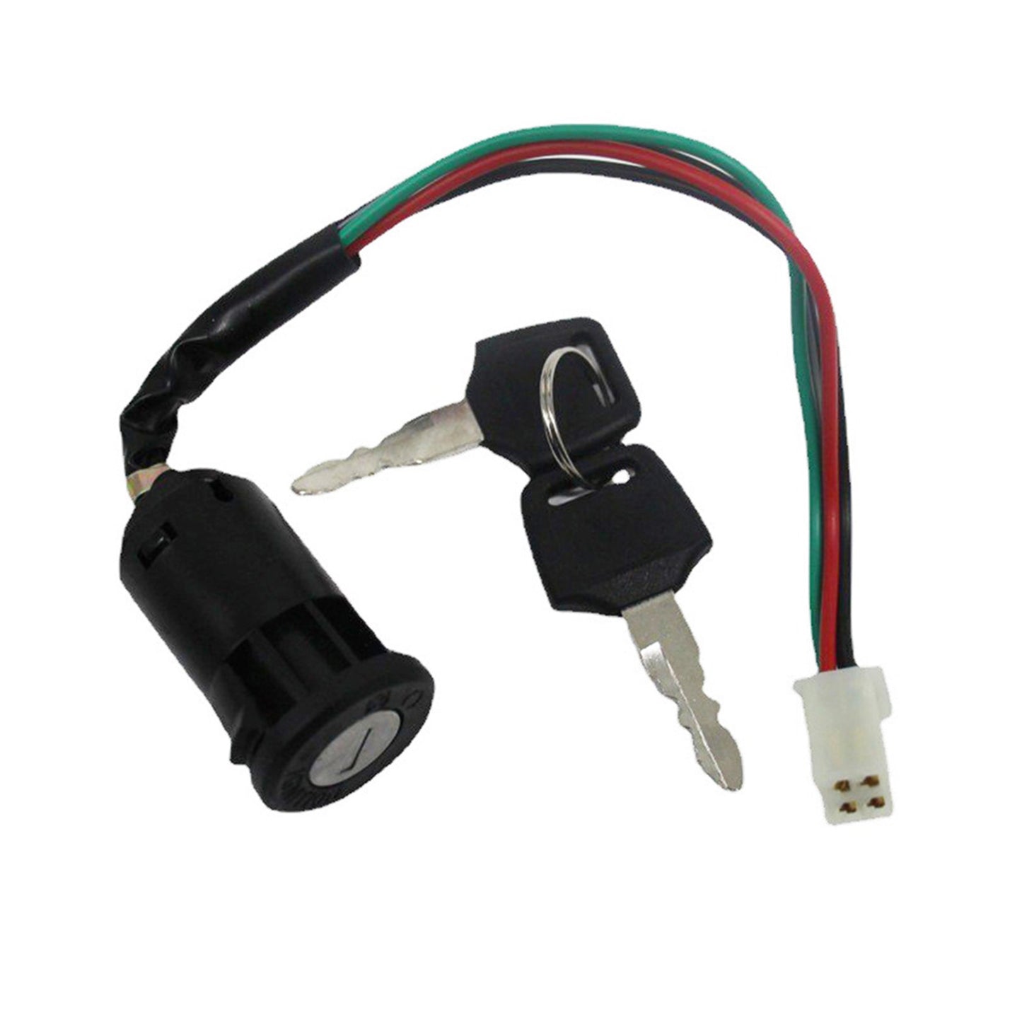 4-Wire Ignition Key Barrel Switch Suitable For 50cc-150cc PIT Quad, Dirt Bike & ATV