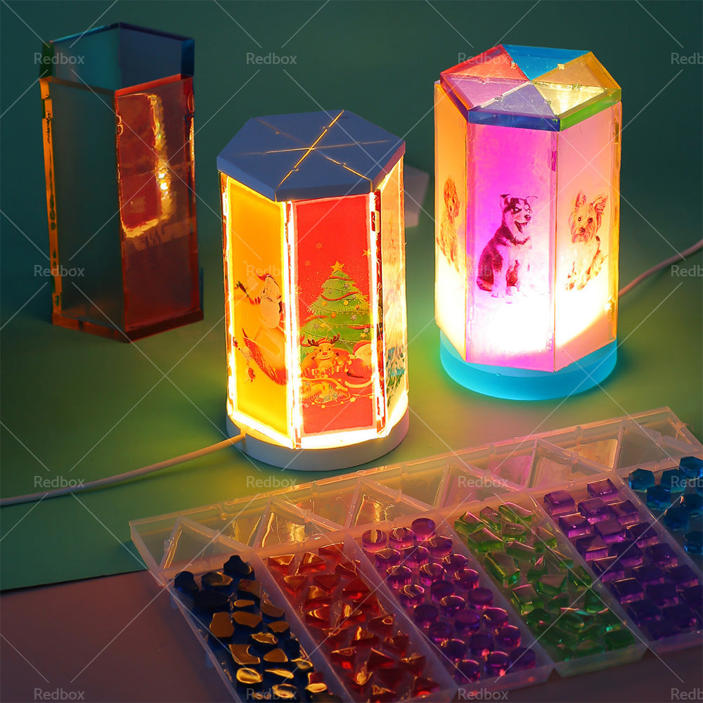{{ Silicone Resin Mold Mosaic Table Lamp Night Light Mold Set DIY Craft Pen Holder }} - Buy Car Parts Online at {{ Kaka Auto Parts }}.