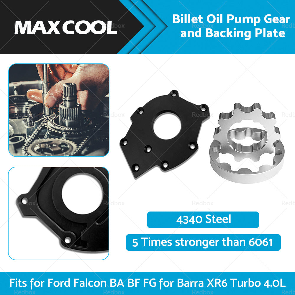{{ Billet Oil Pump Gears and Backing Plate Fits for Falcon BA BF FG Barra XR6 Turbo }} - Buy Car Parts Online at {{ Kaka Auto Parts }}.