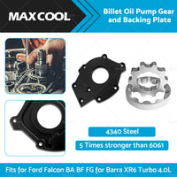 {{ Billet Oil Pump Gears and Backing Plate Fits for Falcon BA BF FG Barra XR6 Turbo }} - Buy Car Parts Online at {{ Kaka Auto Parts }}.