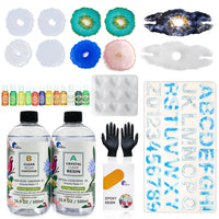 Epoxy Resin 1:1 AB Kit Craft Coating UV Color Pigment Paste Liquid Silicone Mold