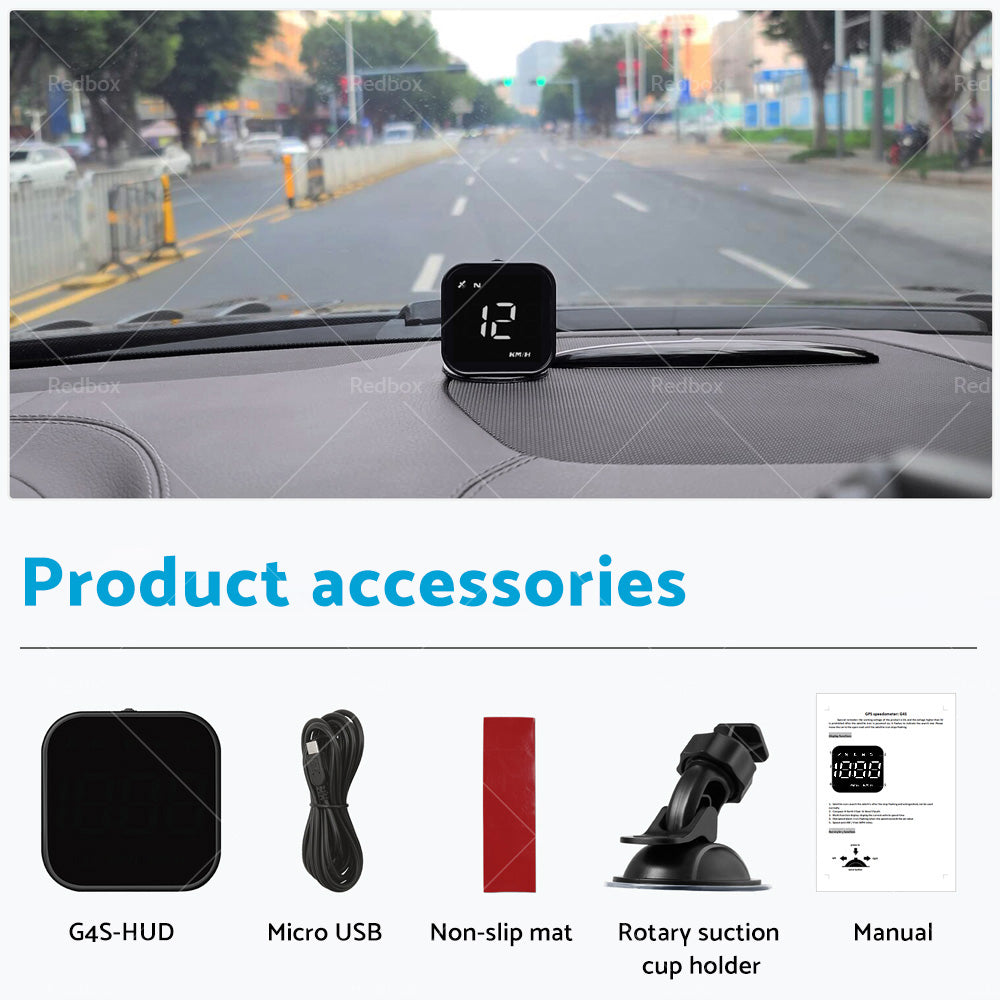 {{ HUD Head Up Display Car LED Digital GPS Speedometer Universal Overspeed Alarm }} - Buy Car Parts Online at {{ Kaka Auto Parts }}.