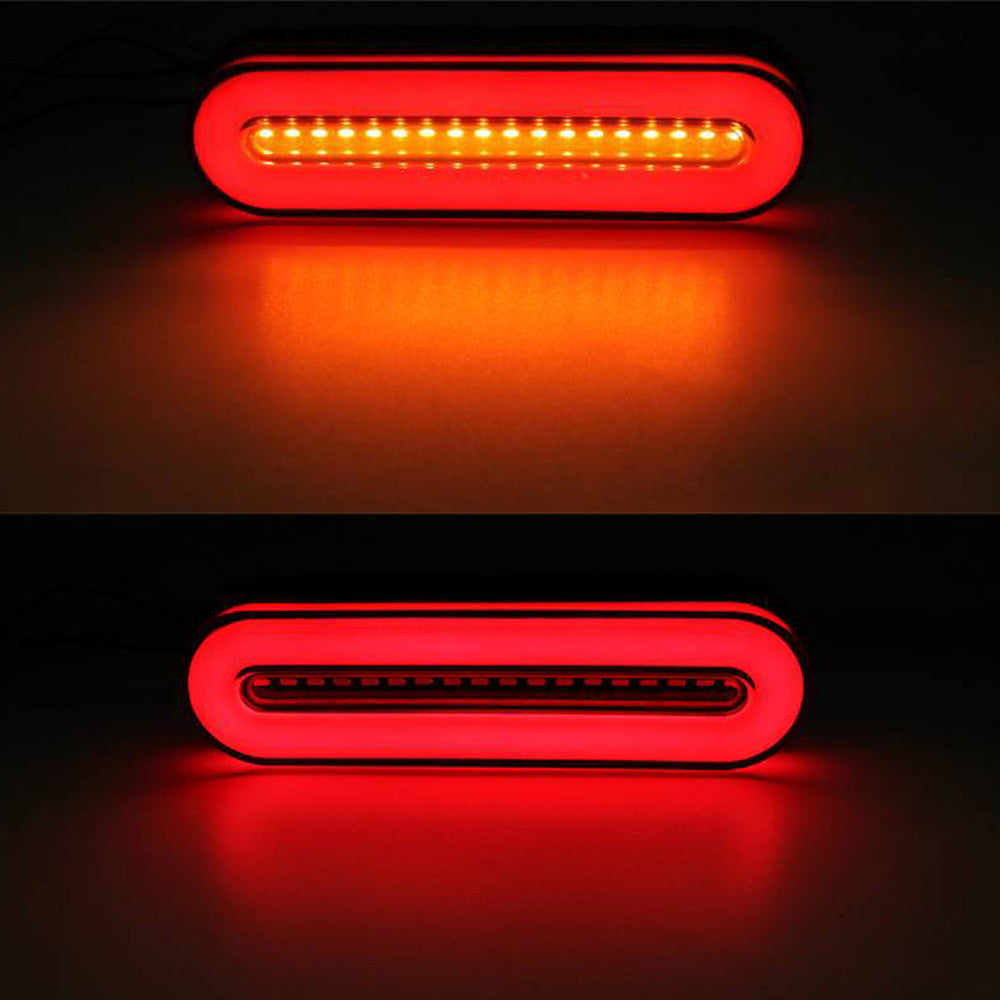 2X Tail Lights 18 LED Stop Flowing Turn Signal Brake Rear Truck Trailer ATV UTV