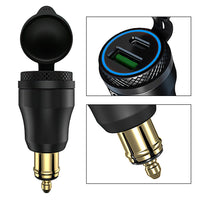 Dual USB Charger Hella DIN Type C Plug Socket Suitable For BMW Motorcycles / Ducati Motorcycles